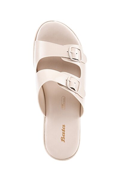 BATA Solid Wedge Sandals