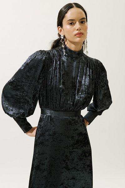 Manuka ROCHIE DE SEARĂ STRĂLUCITOARE ROCHIE DE NOAPTE ALBASTRĂ
