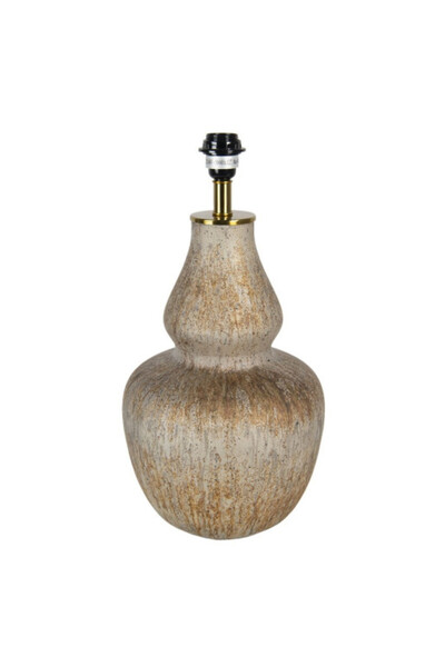 Clayre & Eef Βάση φωτιστικού από γυαλί σε αντικέ γκρι χρώμα 25x41 εκ.