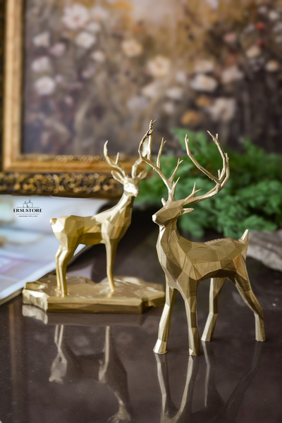jeane home decor 2'li Gold Altın Varak Dekoratif Hafif Şık Tasarım Hediyelik ...