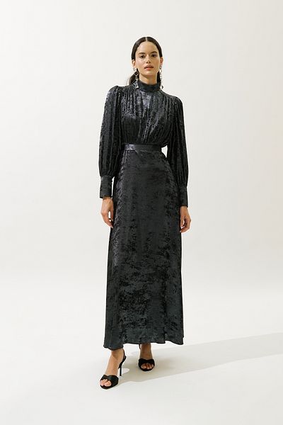 Manuka ROCHIE DE SEARĂ STRĂLUCITOARE ROCHIE DE NOAPTE ALBASTRĂ