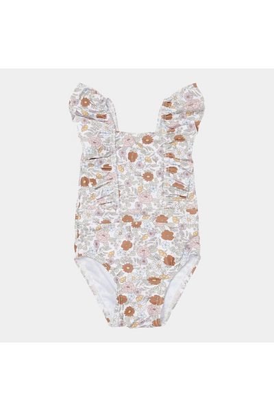 Little Dutch - Girls Swimsuit, UV Protection, Vintage Little Flowers, Size 74-80