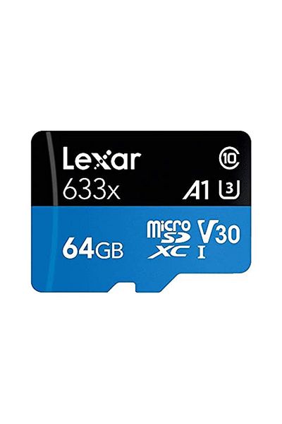 Lexar 64Gb 633X Microsdxc Uhs-I U3 100/45 Mb/S High Performance Microsd Memory Card