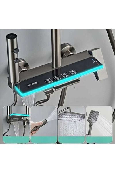 Rovitech Multifunctional shower set with thermostat and electronic display