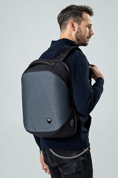 Arctic Hunter Men's Backpack, Arctic Hunter, Grey, Nylon, 47 x 32 x 16, cm