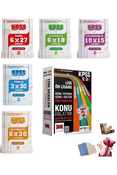 Yargı Yayınları Yargı 2026 KPSS Lise Ön Lisans GK-GY Tüm Dersler Konu Anlatım...