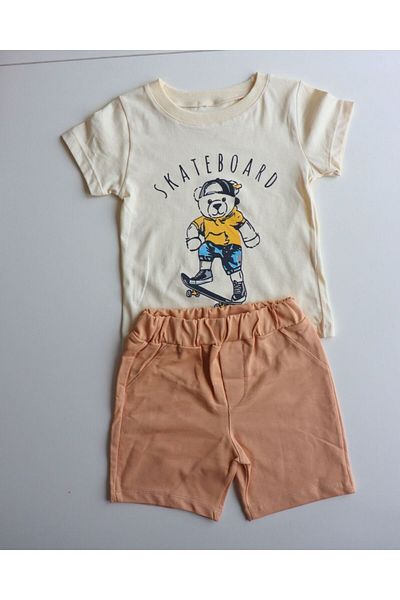 TinyAlp Summer Boy's Comfortable and Design Pattern Shorts Suit