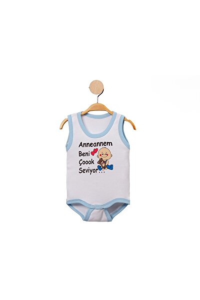 MBK GARDEN 100% قطن الجدة تحبني كثيرًا مطبوعة بدلة أطفال بادي زيبين