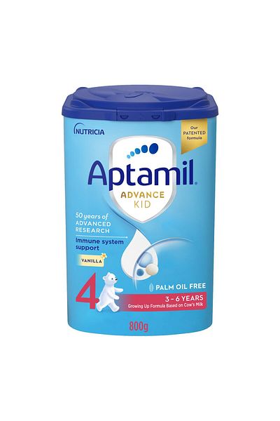 Aptamil Advance Kid Stage 4 Growing Up Formula Vanilla Flavour From 3-6 Years 800 g