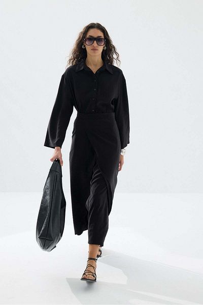 Tailors Room Model Pareo Dress - Black