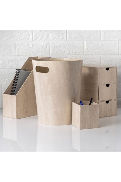 OEM Decorative Box with 3 Drawers, Wood Effect, Dimensions 22x13x25.5cm