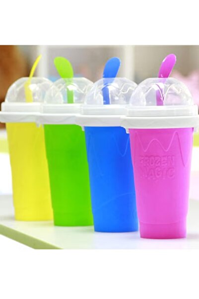 Denx Portable Magical Silica Squeeze Cup for making milkshakes, ice cream and smoothies DX2542