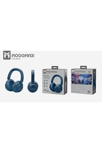 MOOGMAX Moog Max MX-613 Bluetooth Headphones - Stereo Bass Sound, Up to 24 Hours of Battery Life, and Ergonomic Design