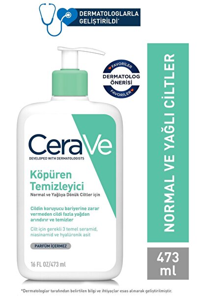 CeraVe humanlife Foaming Cleanser Normal & Yağlıya Dönük Ciltler İçin 473 ml