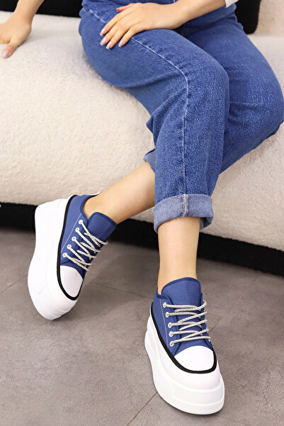 Mamito Ayakkabı Frm 021 Stone Laced High-Sole Sports Shoes