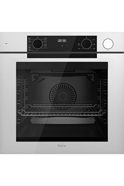 Ferre Steamart-Fryart-Sılentart Serisi Beyaz Set (SS036 + QEP64CB +D064-SA ) - Emaye Izgara - 75 cm