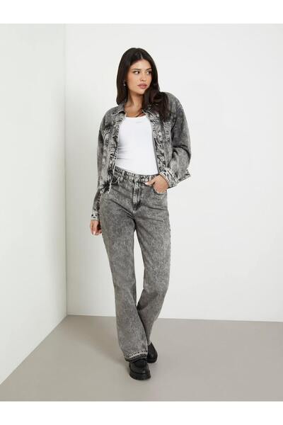 Guess Normal Gray Women's Jacket W4Rn62D56B3-Gst0