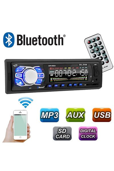 Blow Radio MP3 Player Auto 1DIN cu Bluetooth / Display LCD / USB / SD / MMC / AUX, Blow