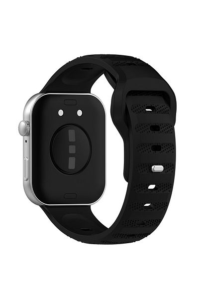 REDz Accessories Curea textură cu puncte, sport, Huawei Watch Fit 3, reglabilă, silicon moale, neagră