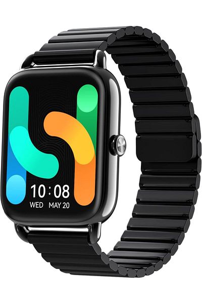 Haylou RS4 Plus Smartwatch with 1.78in AMOLED Touch Screen for Men and Women (Black), Wireless