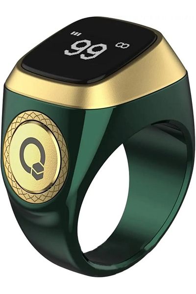 iqibla Smart Tasbih Ring - Muslim Prayer Ring with OLED Screen