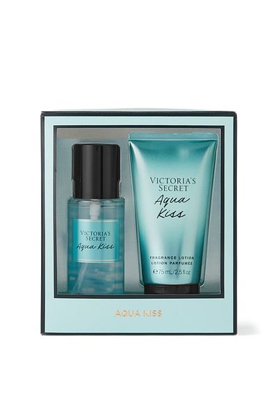 Victoria's Secret Σετ δώρου Victoria Secret, Σετ δώρου Aqua Kiss, Σπρέι σώματος 75 ml + Λοσιόν σώματος 75 ml