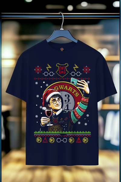 BookOrBook تي شيرت هاري بوتر هوجورتس مصنوع من القطن بنسبة 100% بجودة ممتازة