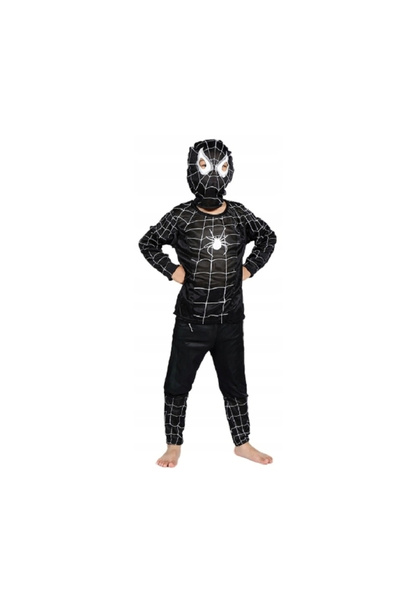 Depox Costum de carnaval Spiderman, 7-9 ani, 120-130 cm, negru