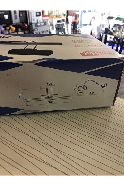 Elif Flute Led Sconce White Case 6500 K White Light Table Mirror Top Sconce