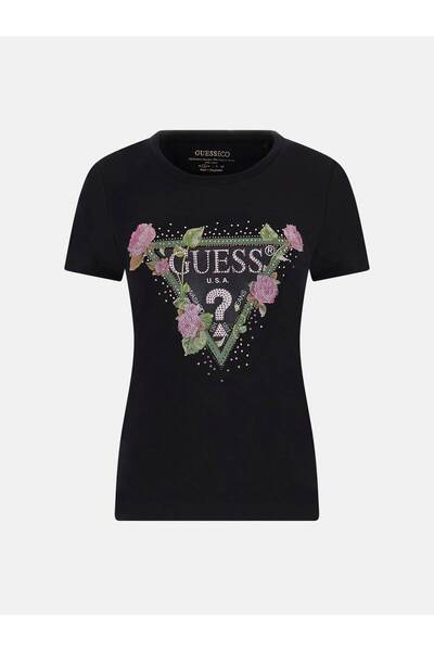 Guess Floral Triangl Women's Slim Fit T-Shirt
