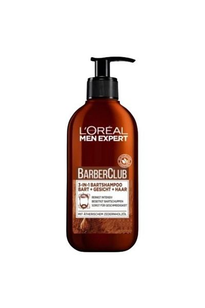 L'Oreal Paris 3 in 1 beard/skin/hair shampoo for men, L'Oreal Paris, 200 ml