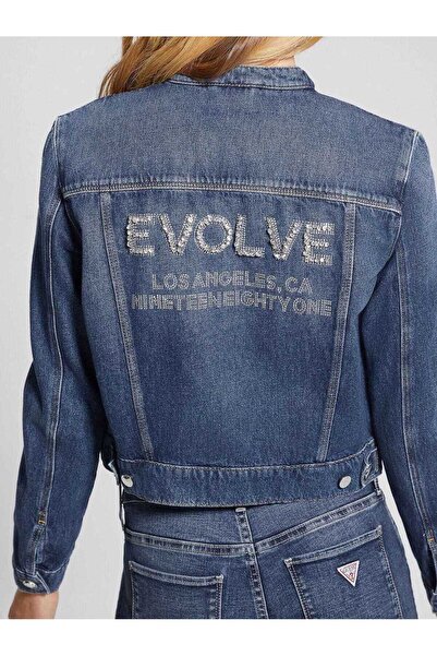 Guess Delya Kadın Trucker Jean Ceket