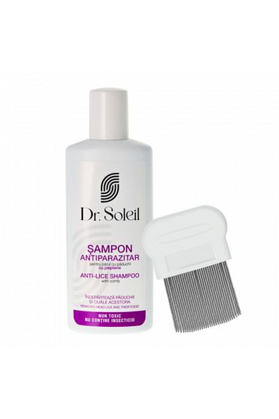Dr. Soleil Șampon antiparazitar Dr. Soleil, 2 ani+, 200 ml, cu pieptene inclus