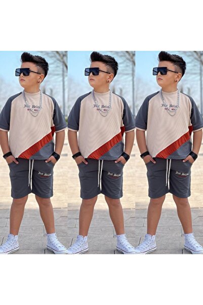 Butik JUST BEİEVE NAKIŞLI ŞORTLU ERKEK TAKIM
