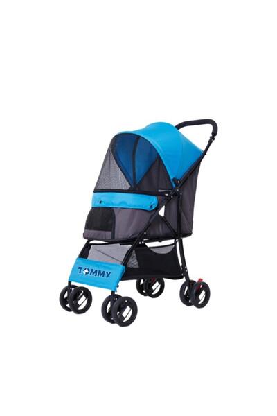 Tommy Evcil Hayvan Arabası Mavi 67x47x98 Cm Max 15 Kg