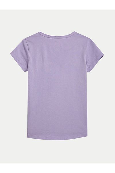 4F Tricou pentru fete 4FJWSS24TTSHF1110 violet