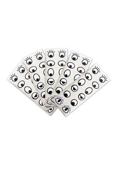 piapolya Göz Etiketi | 1,3cm | 6 Çeşit | 5 Set | 60 Adet | Etkinlik Materyalı...