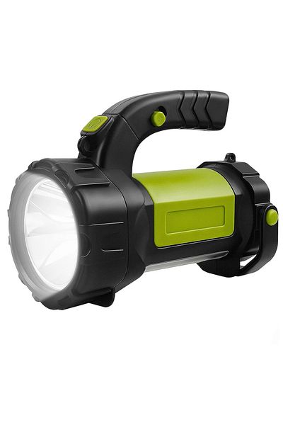 Teno Multifunctional Camping Flashlight Teno®, LED technology, 800LM, rechargeable, green/black