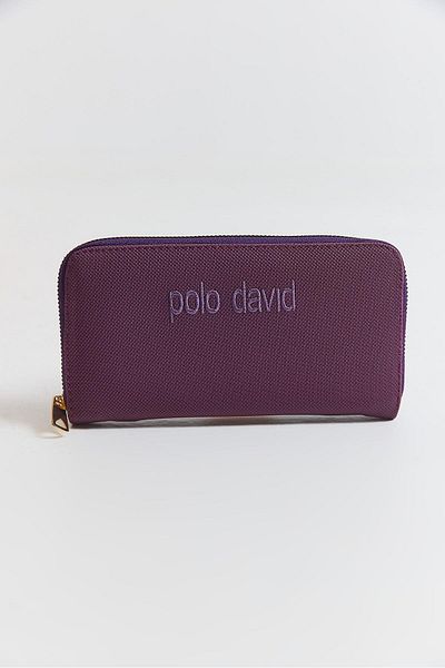 Raneel Kazançlı Alışveriş Multi-Eye Zippered Large Wallet Purple