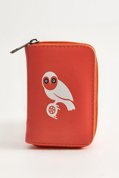 Raneel Kazançlı Alışveriş Printed Zippered Mini Wallet Orange