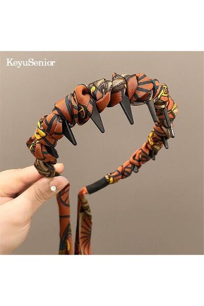 Pelin Aksesuar Coroană de cravată cu eșarfă portocalie