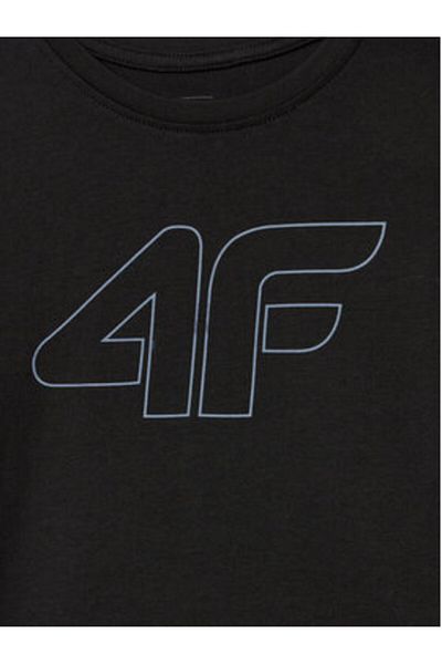 4F Tricou băieți 4FJWMM00TTSHM1627 Negru