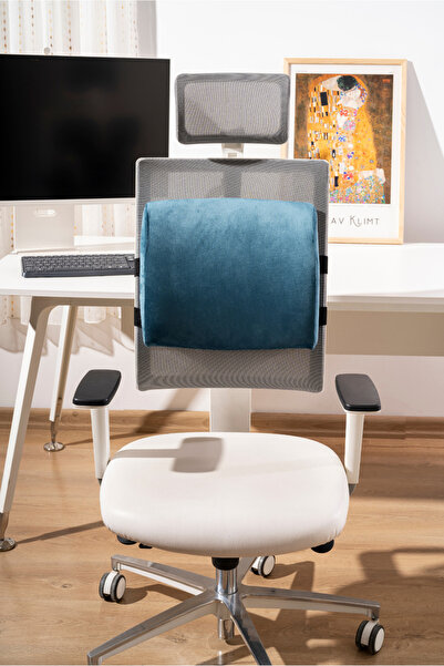 VİSCOTEX Visco Orthopedic Lumbar Support Pillow, Office, Car, Chair, Seat, Back Pillow Cushion, 38X33X12 cm