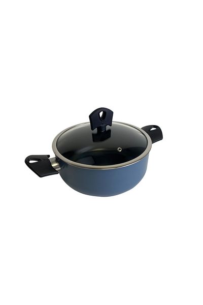 San Ignacio Caserola cu capac si invelis antiaderent NOIA 20 cm albastru