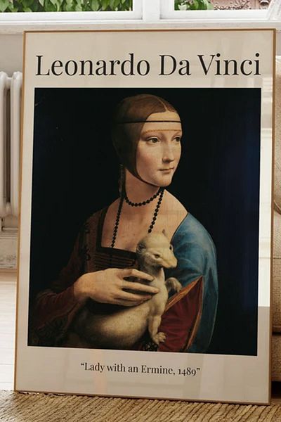 Taranist Poster de hârtie - Leonardo Da Vinci Ermine