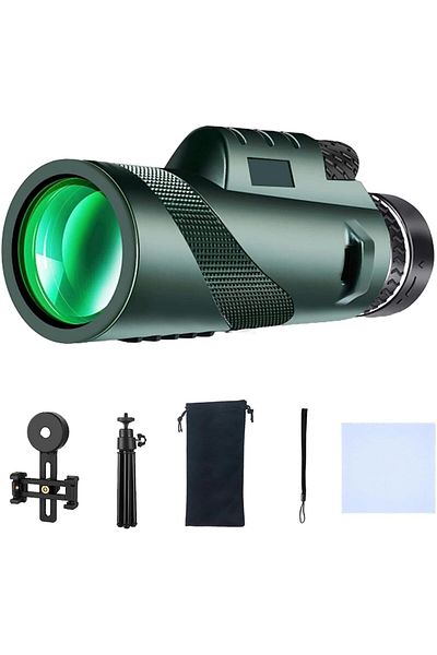 fulina Monocular Telescope,with BAK4 Prism and FMC Lens,with Smartphone Holder and Tripod,for Bird Watching