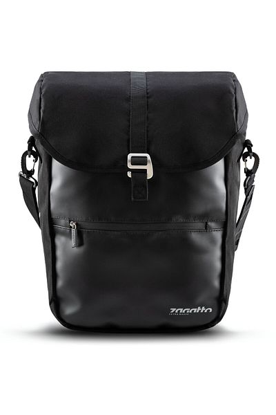 zagatto Bicycle Rear Rack Bag, 18L, Black, Waterproof, Reflective, Front Zipper Pocket, ZG958