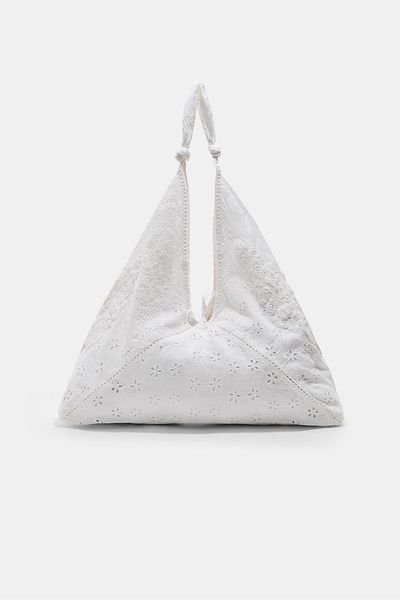 Stradivarius Embroidered fabric bag