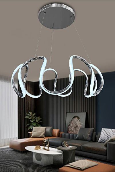 RSCOLLECTIONS Arya Topsuz Led Avize 3 mt - Salon & Oturma Odası Avizesi