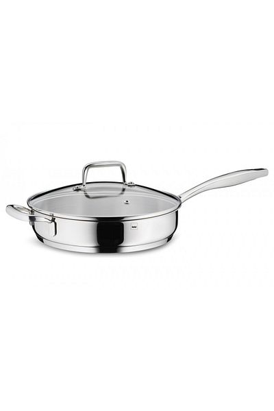 Kela Frying pan with lid 18/10 stainless steel FLAVORIA 24 cm